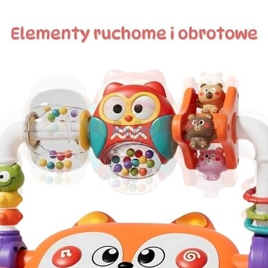 WOOPIE BABY Interaktyvus edukacinis sensorinis pianinas Laputė LED Barškučiai 2 WOOPIE BABY Interaktyvus edukacinis sensorinis pianinas Laputė LED Barškučiai 2