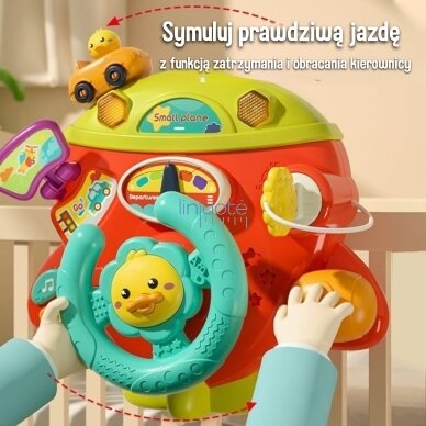 WOOPIE BABY Interaktyvus lėktuvo vairas Transporto priemonė tvirtinama prie lovytės / vežimėlio Efektai 18m+ 1 WOOPIE BABY Interaktyvus lėktuvo vairas Transporto priemonė tvirtinama prie lovytės / vežimėlio Efektai 18m+ 1
