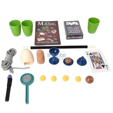 WOOPIE Mažojo mago rinkinys Kortos Iliuzija 135 triukai 2 WOOPIE Mažojo mago rinkinys Kortos Iliuzija 135 triukai 2