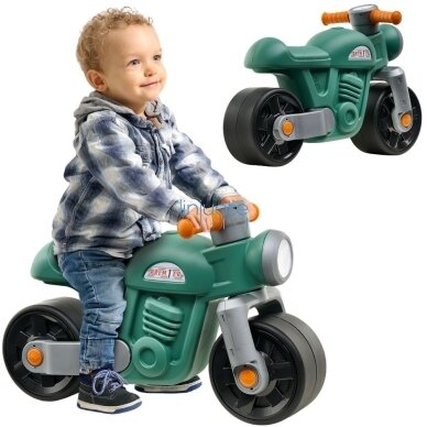 FALK Ežiukas Motorek Moto Premier Vintage žalias nuo 1-3 metų