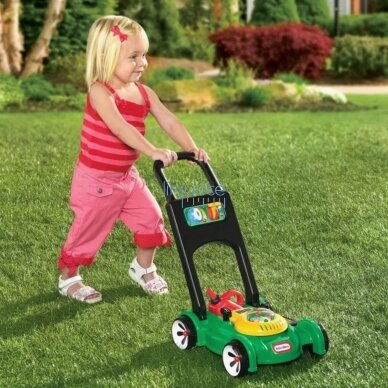 Little Tikes vaikiška vejapjovė Interaktyvus stumiamas sodo žaislas 1