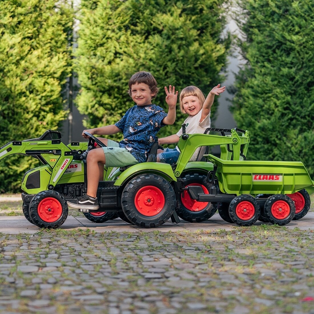 FALK TRAKTORIUS SU PEDALAIS IR PRIEKABA, 2070W 6