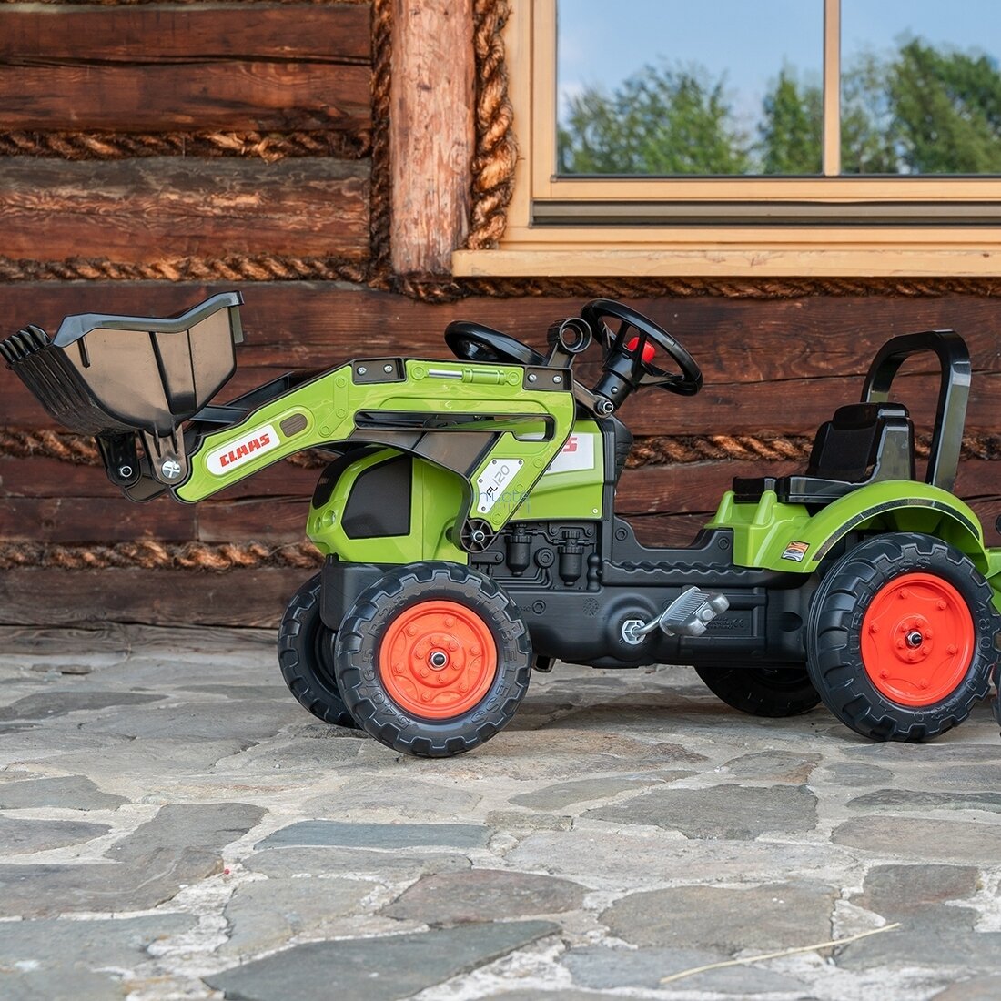 Falk Claas traktorius su priekaba. 2040A 2 Falk Claas traktorius su priekaba. 2040A 2