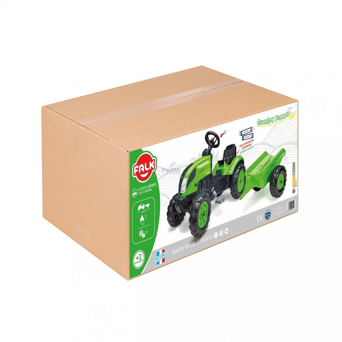 FALK COUNTRY FARMER TRAKTORIUS SU PEDALAIS IR PRIEKABA ŽALIAS, 2057L 4 FALK COUNTRY FARMER TRAKTORIUS SU PEDALAIS IR PRIEKABA ŽALIAS, 2057L 4