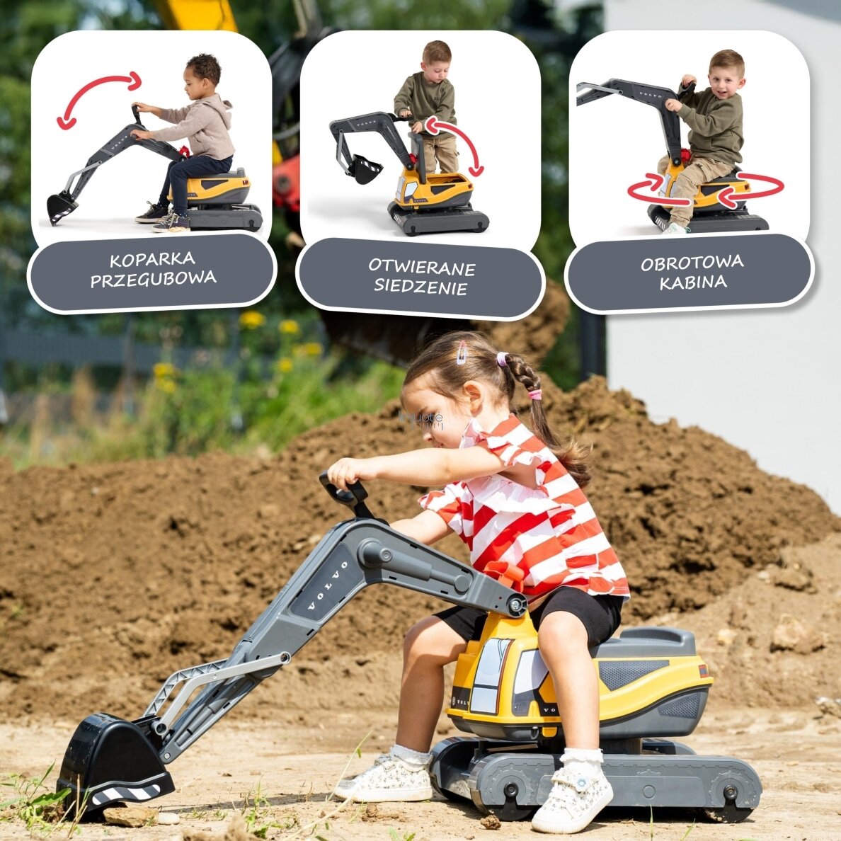 FALK Ekskavatorius su Volvo sukamąja kabina ir kaušu 141 2