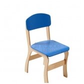 Faneruota vaikiška kėdutė, mėlynos spalvos