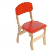 Faneruota vaikiška kėdutė, raudonos spalvos