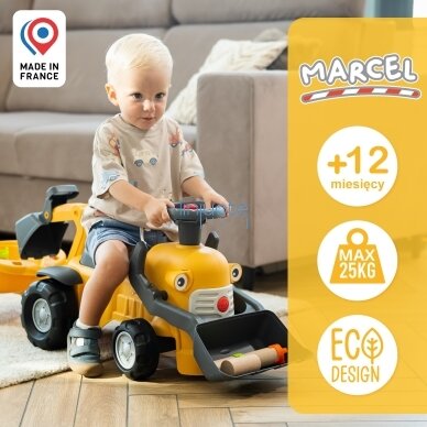 FALK Vaikštynė Ekskavatorius Marcel su Priekabėle 910N 2 FALK Vaikštynė Ekskavatorius Marcel su Priekabėle 910N 2