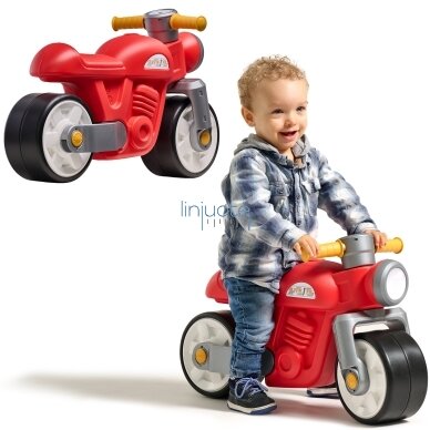 FALK PASUKAMAS VEŽIMĖLIS TYLŪS RATAI MOTOR PREM1ER RETRO RAUDONAS, 450S 2