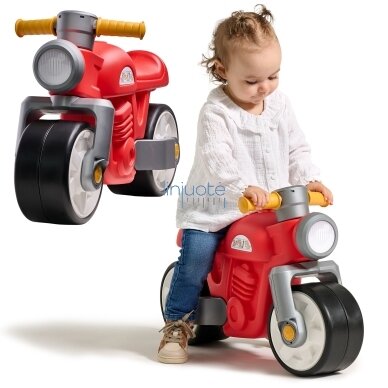 FALK PASUKAMAS VEŽIMĖLIS TYLŪS RATAI MOTOR PREM1ER RETRO RAUDONAS, 450S 5 FALK PASUKAMAS VEŽIMĖLIS TYLŪS RATAI MOTOR PREM1ER RETRO RAUDONAS, 450S 5
