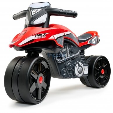 VAŽIOUKLIS, RAUDONAS MOTOCIKLAS, PLATŪS RATAI, 540 VAŽIOUKLIS, RAUDONAS MOTOCIKLAS, PLATŪS RATAI, 540