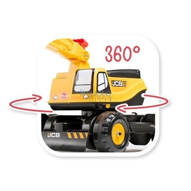 FALK Ekskavator JCB KASDIK Apverstas Geltonas Judantis Kastuvo Nuo 3 Metų. 4