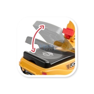 FALK Ekskavator JCB KASDIK Apverstas Geltonas Judantis Kastuvo Nuo 3 Metų. 5
