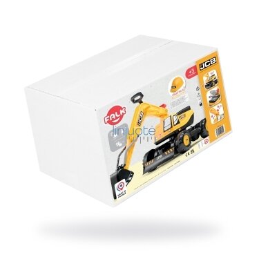FALK Ekskavator JCB KASDIK Apverstas Geltonas Judantis Kastuvo Nuo 3 Metų. 8