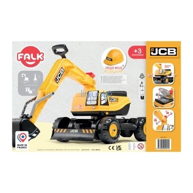FALK Ekskavator JCB KASDIK Apverstas Geltonas Judantis Kastuvo Nuo 3 Metų. 9