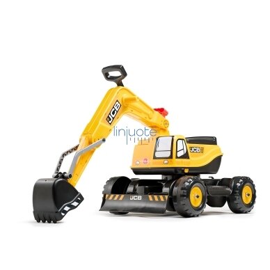 FALK Ekskavator JCB KASDIK Apverstas Geltonas Judantis Kastuvo Nuo 3 Metų.