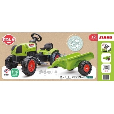 Falk Claas traktorius su priekaba. 2040A 10 Falk Claas traktorius su priekaba. 2040A 10