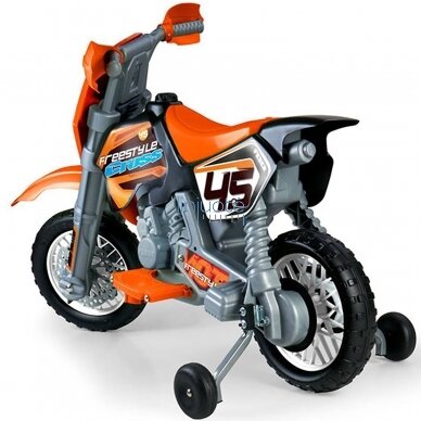 FEBER ORANŽINIS CROSS MOTOCIKLAS SU 6V AKUMULIATORIUMI VAIKAMS, FEN02000 2 FEBER ORANŽINIS CROSS MOTOCIKLAS SU 6V AKUMULIATORIUMI VAIKAMS, FEN02000 2