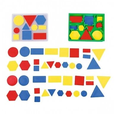 Geometrinių figūrų rinkinys 500165 Geometrinių figūrų rinkinys 500165
