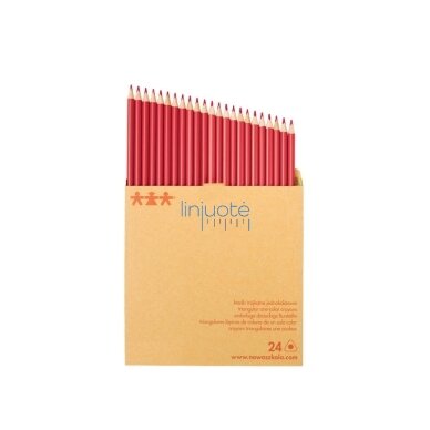 Ilgi, ploni, vienos spalvos pieštukai - raudoni Ilgi, ploni, vienos spalvos pieštukai - raudoni