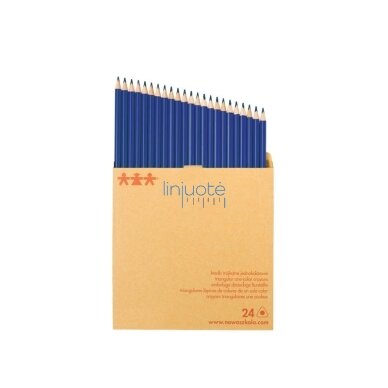 Ilgos, plonos, vienos spalvos pieštukinės kreidelės – mėlynos Ilgos, plonos, vienos spalvos pieštukinės kreidelės – mėlynos