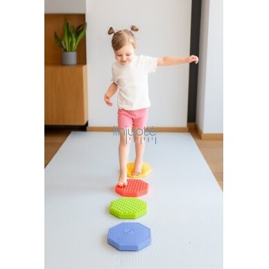 Įvairių faktūrų sensorinių diskų rinkinys, 4 el., dydis 20 cm., TUK616 2 Įvairių faktūrų sensorinių diskų rinkinys, 4 el., dydis 20 cm., TUK616 2