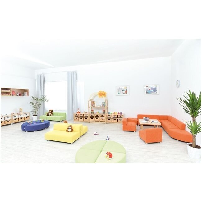Kampinė sofa su atlošu, h 25 cm, įvairių spalvų 2 Kampinė sofa su atlošu, h 25 cm, įvairių spalvų 2