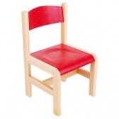 Medinė kėdė su veltiniu paduku, 1 dydis, įvairių spalvų