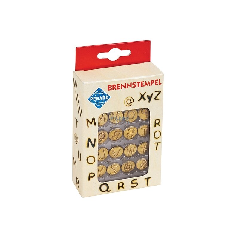 Keičiamų antgalių rinkinys pirografui. Raidės. Rinkinys 2.