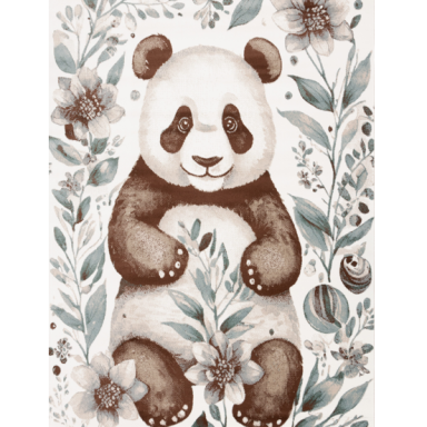 Kilimas skirtingų dydžių „Miško panda“, AG544702A