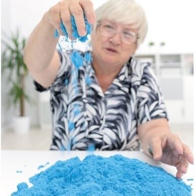 KINETINIS SMĖLIS, MĖLYNOS SPALVOS, 750 G, 605081