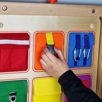 Mokomoji edukacinė priemonė kabinama ant sienos "Užraktai", ME12517 1 Mokomoji edukacinė priemonė kabinama ant sienos "Užraktai", ME12517 1