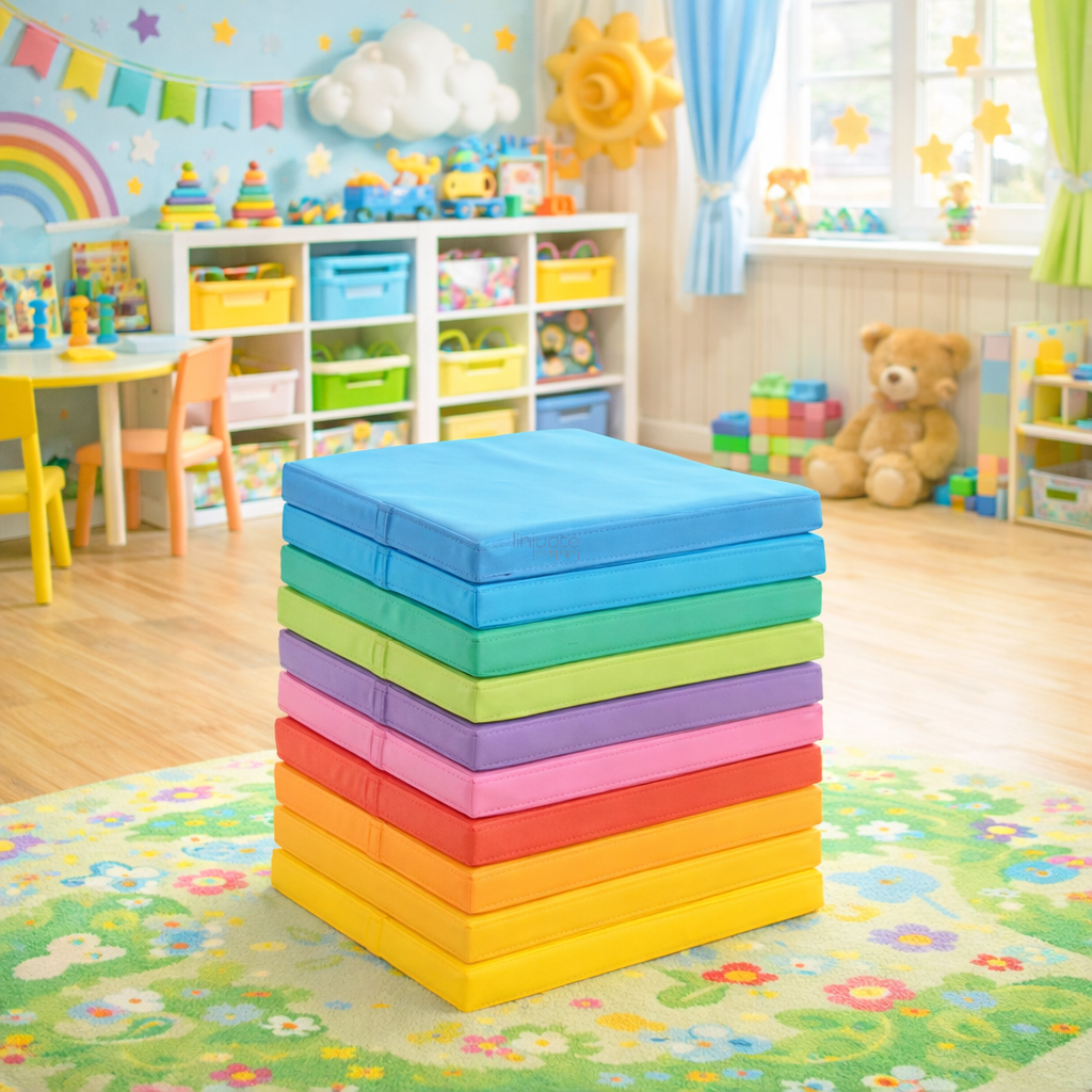 Komplektas vaikiškų pagalvių sedėjimui, 10 vnt., LIN5101388 Komplektas vaikiškų pagalvių sedėjimui, 10 vnt., LIN5101388