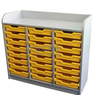 Kumode ar 24 kastēm, balta LIN30249LV Kumode ar 24 kastēm, balta LIN30249LV