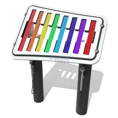 LAUKO MUZIKOS INSTRUMENTAS - ECO KSILOFONAS SU PLOKŠTELĖMIS (ŽEMA OKTAVA), FIECOFLATLOW45-WP LAUKO MUZIKOS INSTRUMENTAS - ECO KSILOFONAS SU PLOKŠTELĖMIS (ŽEMA OKTAVA), FIECOFLATLOW45-WP