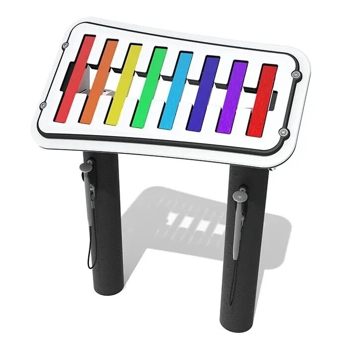 LAUKO MUZIKOS INSTRUMENTAS- ECO KSILOFONAS SU PLOKŠTELĖMIS (AUKŠTA OKTAVA) , FIECOFLAT45-WP