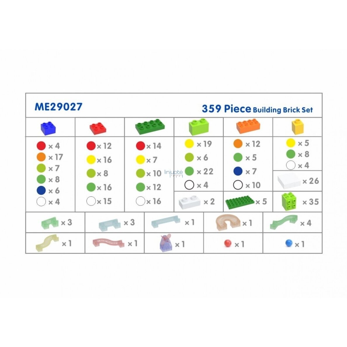 MASTERKIDZ STEM KALADĖLIŲ RINKINYS - KULODROMAS, 359 EL, ME29027 3 MASTERKIDZ STEM KALADĖLIŲ RINKINYS - KULODROMAS, 359 EL, ME29027 3