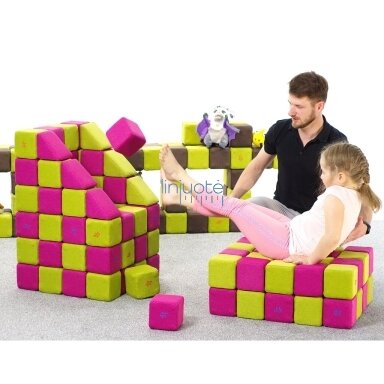 MAGNETINĖS KALADĖLĖS JOLLY HEAP "CREATIVE", 100 ELEMENTŲ, 4 FORMOS, 1004+K MAGNETINĖS KALADĖLĖS JOLLY HEAP "CREATIVE", 100 ELEMENTŲ, 4 FORMOS, 1004+K