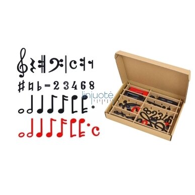 Magnetinės natos ir muzikos ženklai. Klasės rinkinys Magnetinės natos ir muzikos ženklai. Klasės rinkinys