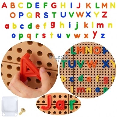 MASTERKIDZ abėcėlės raidžių rinkinys, 122 el. ME30412 MASTERKIDZ abėcėlės raidžių rinkinys, 122 el. ME30412