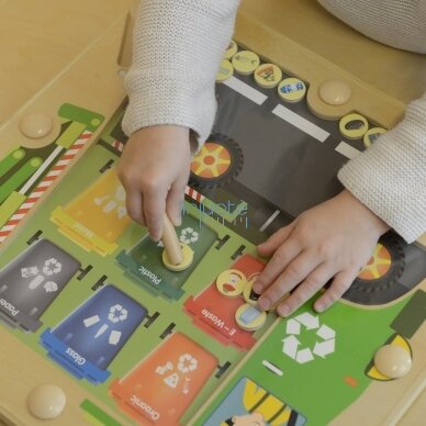 Mokomoji edukacinė priemonė "Atliekų rūšiavimas" MASTERKIDZ, ME12456 4