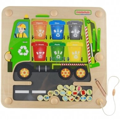 Mokomoji edukacinė priemonė "Atliekų rūšiavimas" MASTERKIDZ, ME12456 7
