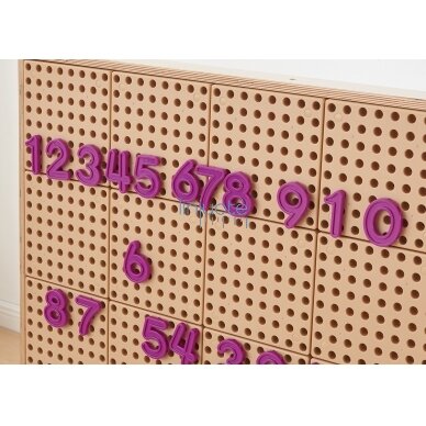 Skaičių ir ženklų rinkinys, sieninėms plokštėms 82 el.,ME30429 3