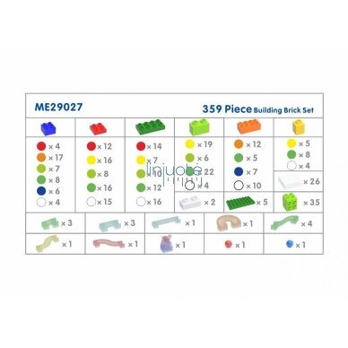 MASTERKIDZ STEM KALADĖLIŲ RINKINYS - KULODROMAS, 359 EL, ME29027 3