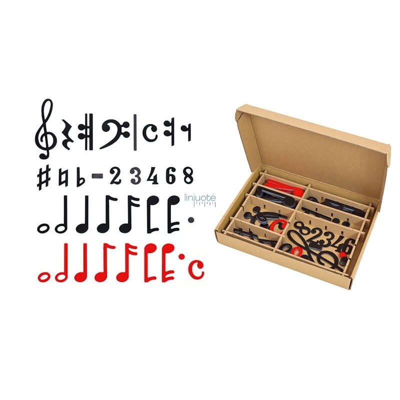 Magnetinės natos ir muzikos ženklai. Klasės rinkinys Magnetinės natos ir muzikos ženklai. Klasės rinkinys