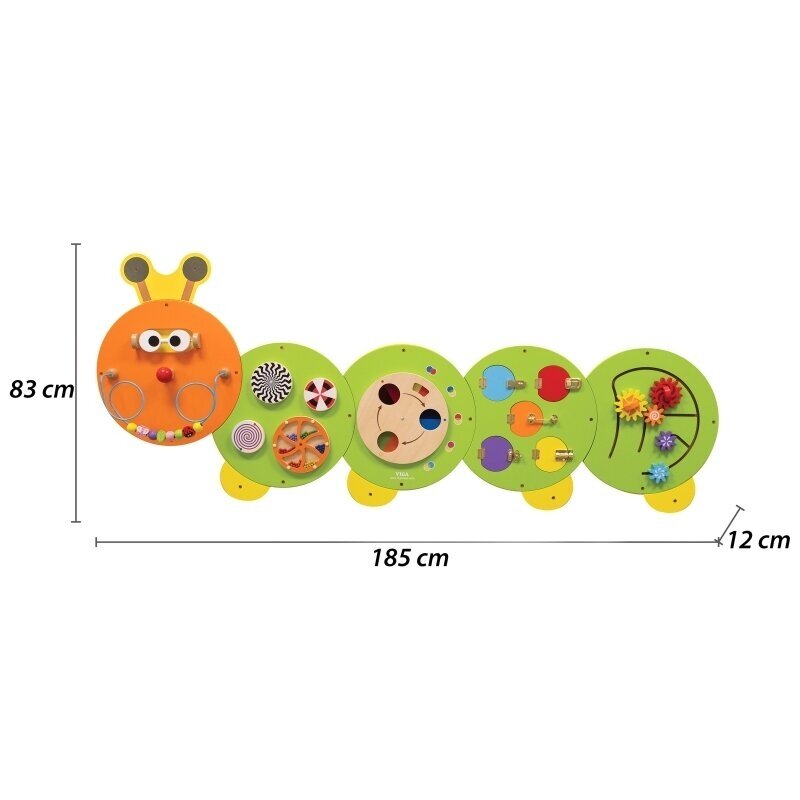 Manipulācijas Montessori tāfele “Kāpurs”, 44557 4 Manipulācijas Montessori tāfele “Kāpurs”, 44557 4
