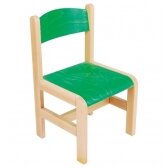 Medinė kėdė su veltiniu paduku, 3 dydis, įvairių spalvų
