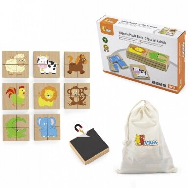KOKA MAGNĒTI - DZĪVNIEKU PUZZLE, 50722 KOKA MAGNĒTI - DZĪVNIEKU PUZZLE, 50722