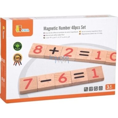 MEDINIS MAGNETINIŲ SKAIČIŲ BEI SUDETIES RINKINYS, 542078 MEDINIS MAGNETINIŲ SKAIČIŲ BEI SUDETIES RINKINYS, 542078
