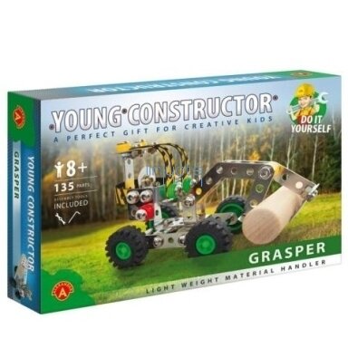Metāla konstruktors "GRASPER. Krāvējs ar manipulatoru" 5906018012583 Metāla konstruktors "GRASPER. Krāvējs ar manipulatoru" 5906018012583